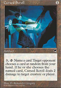 MTG Card: Cursed Scroll